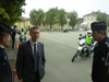 Frédéric Péchenard à l'école de formation des policiers motocyclistes de Sens