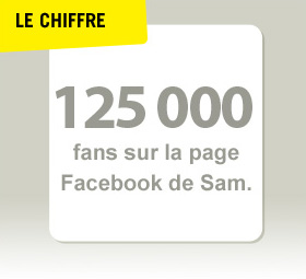 125 000 fans sur la page Facebook de Sam